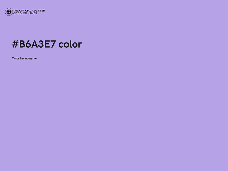 #B6A3E7 color image