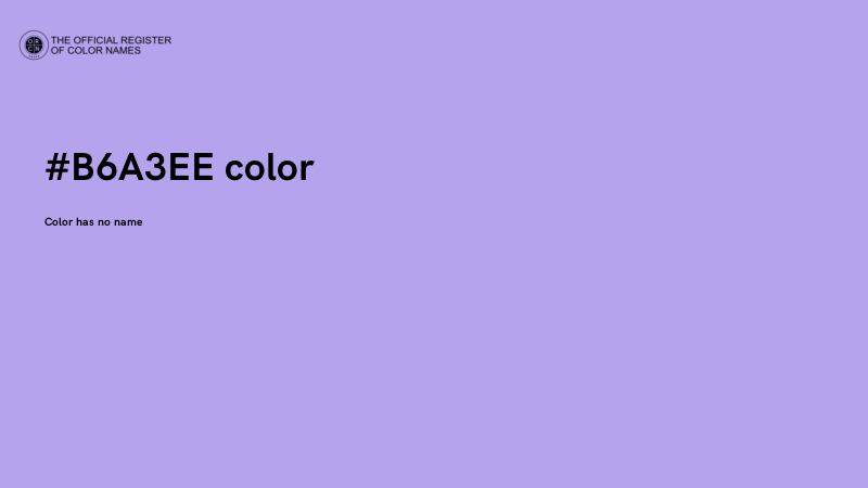 #B6A3EE color image