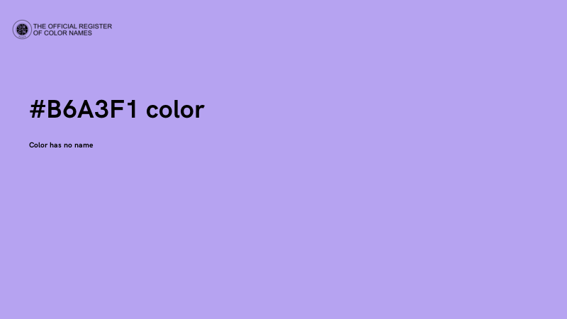 #B6A3F1 color image