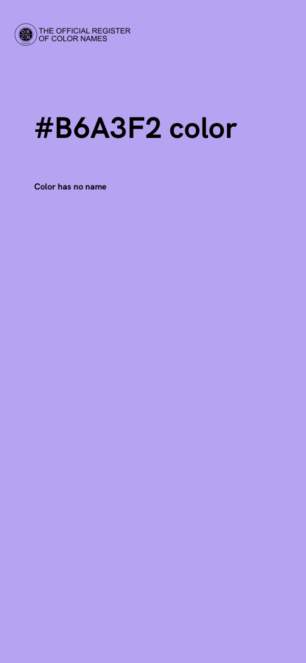 #B6A3F2 color image