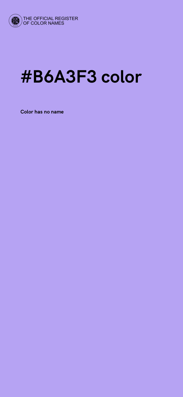 #B6A3F3 color image