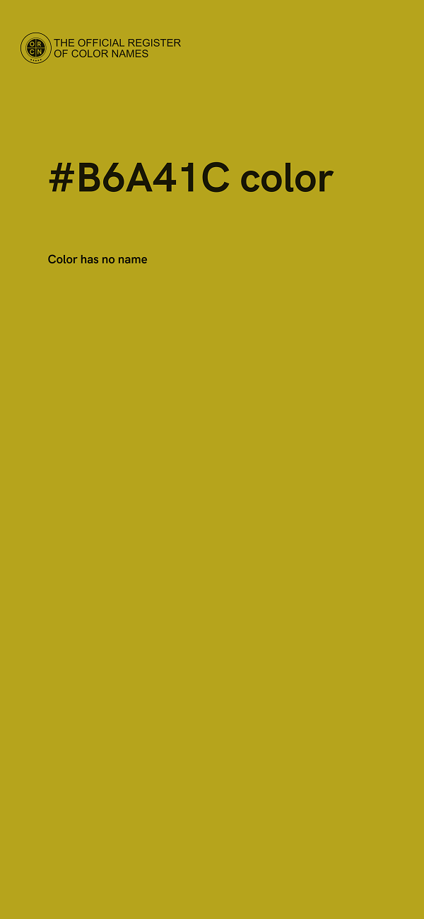 #B6A41C color image