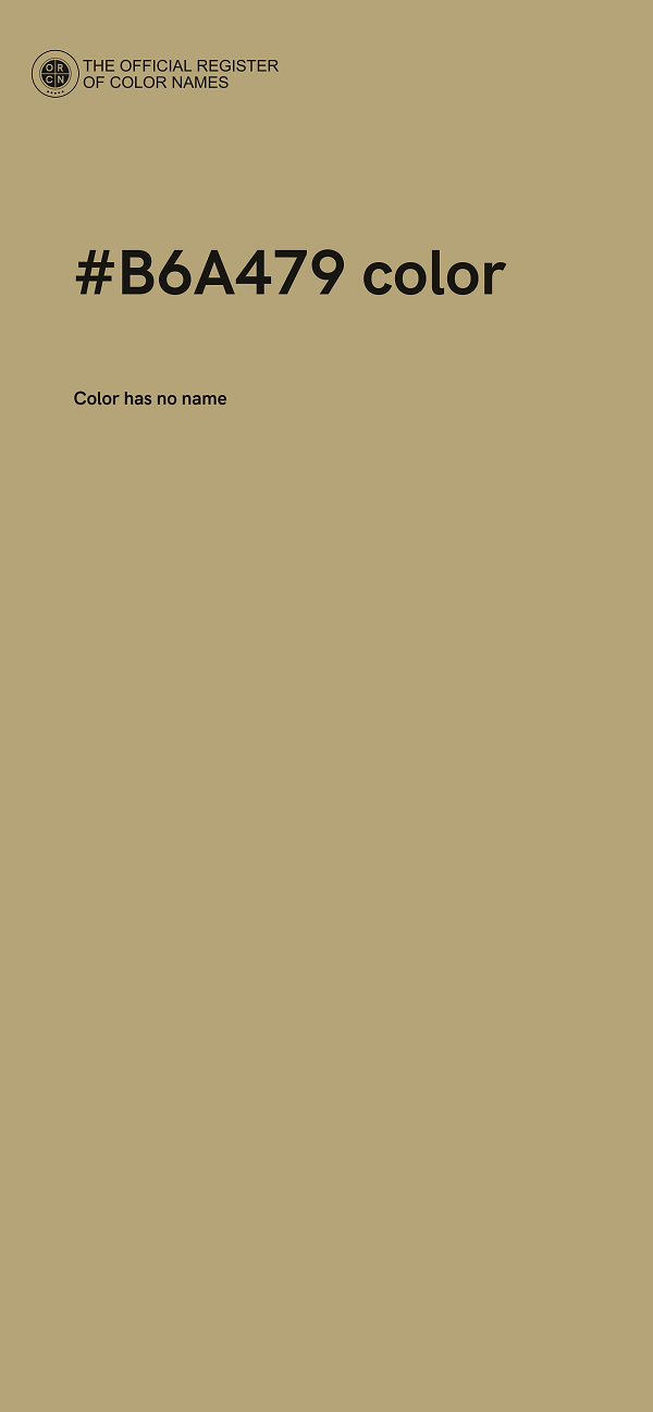 #B6A479 color image