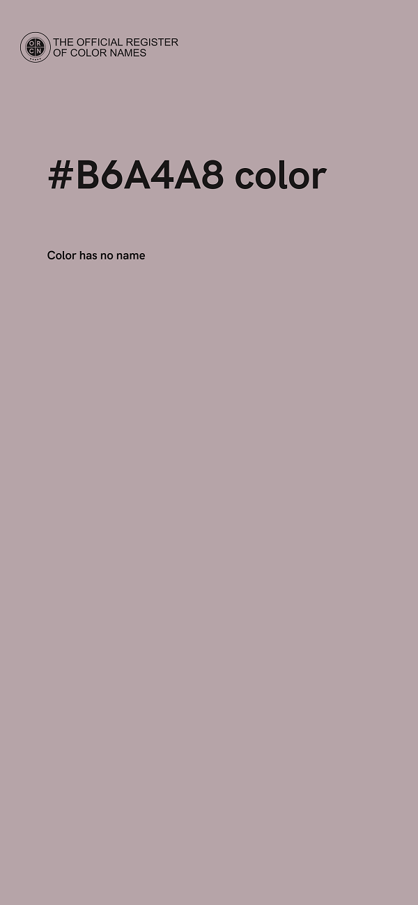 #B6A4A8 color image