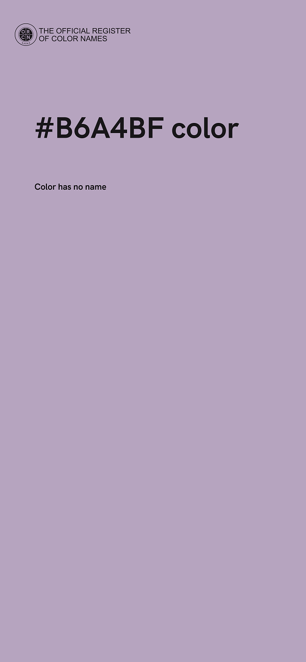 #B6A4BF color image
