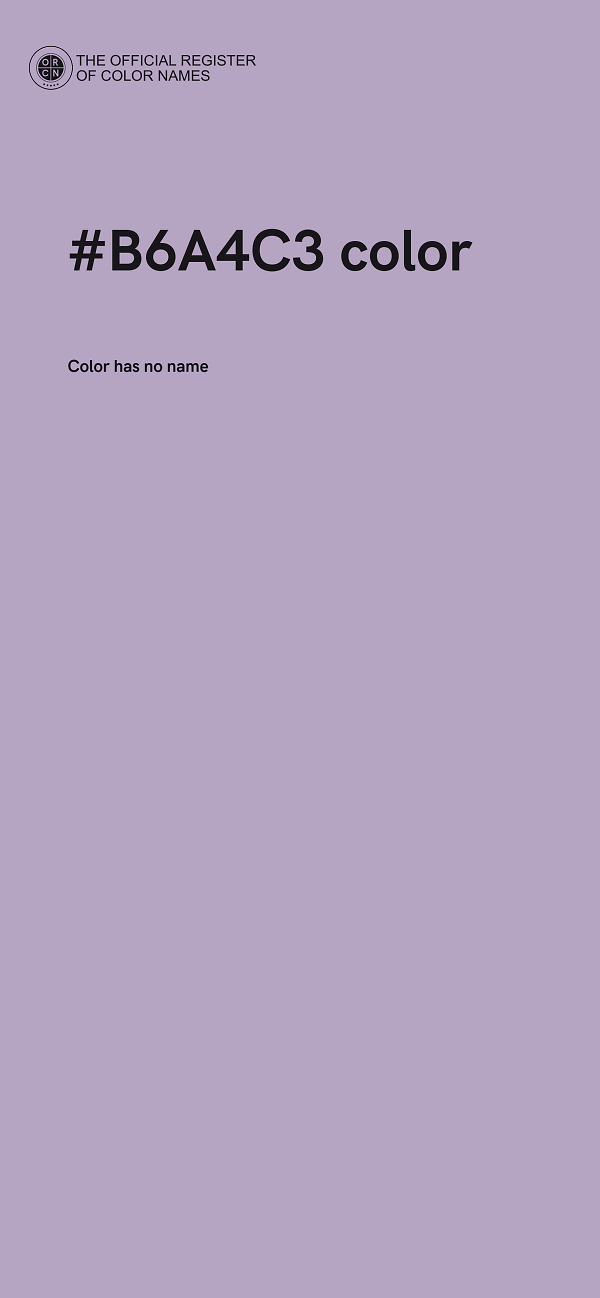 #B6A4C3 color image