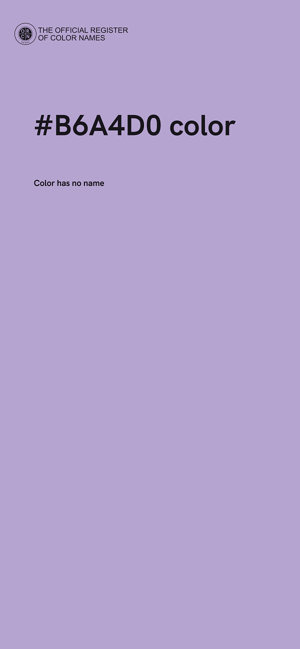#B6A4D0 color image