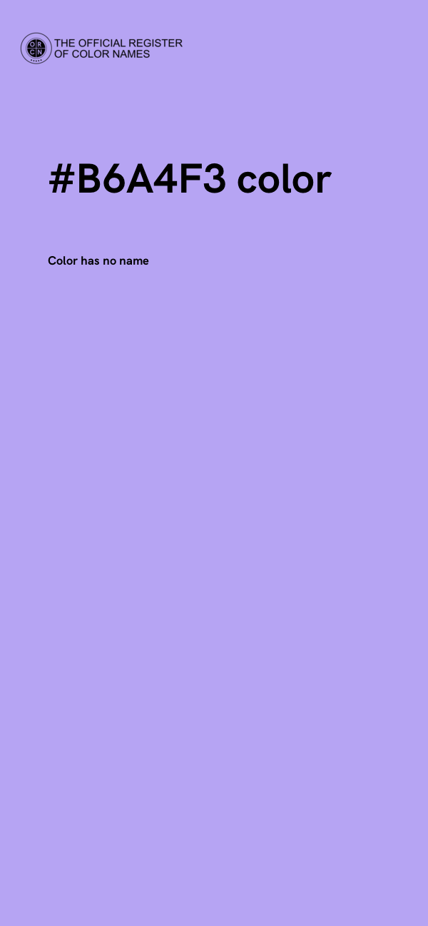#B6A4F3 color image