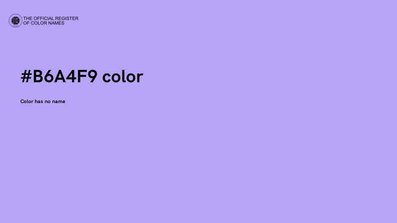 #B6A4F9 color image