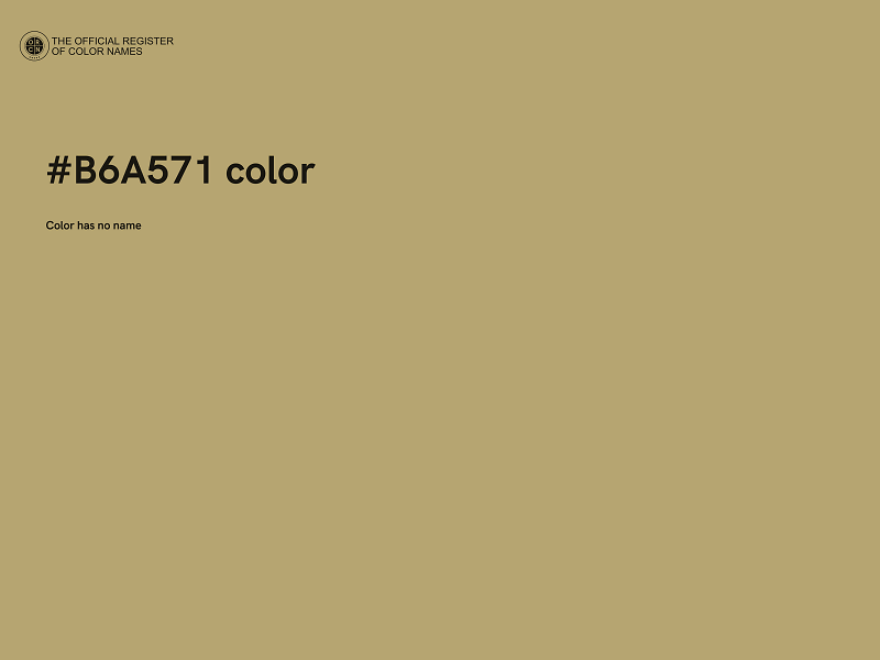 #B6A571 color image