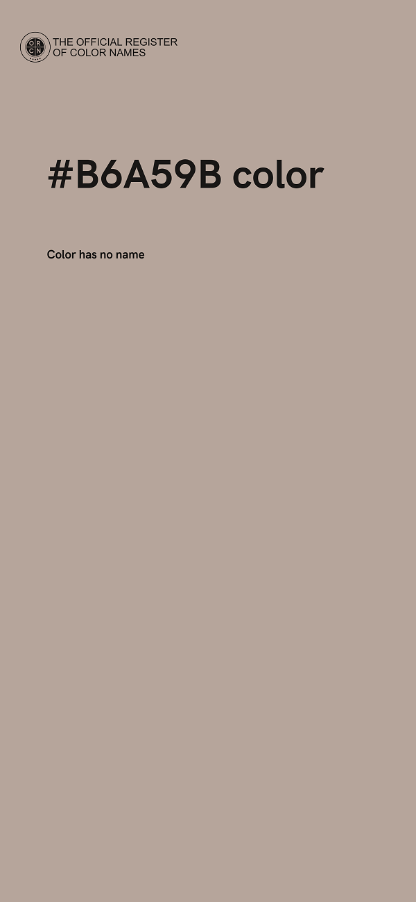 #B6A59B color image
