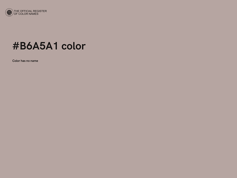 #B6A5A1 color image
