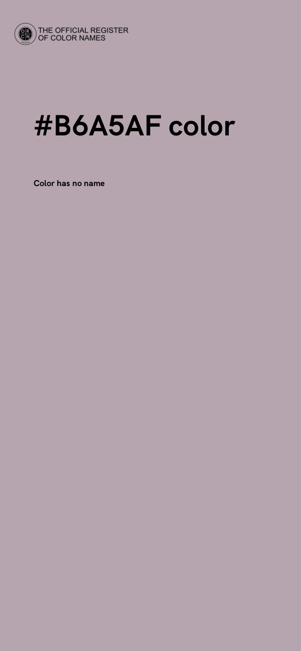 #B6A5AF color image
