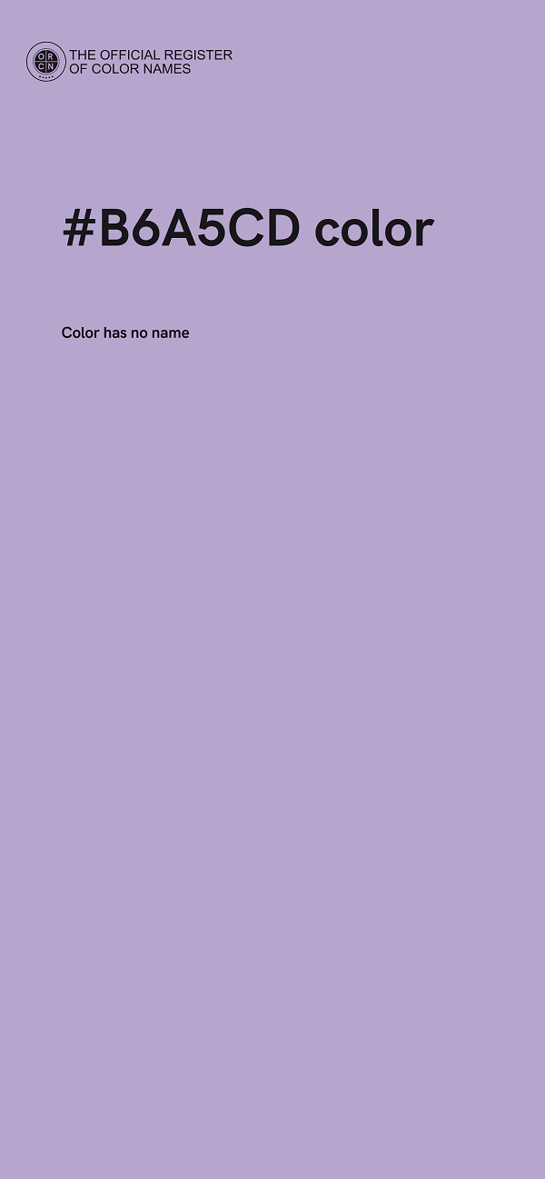 #B6A5CD color image