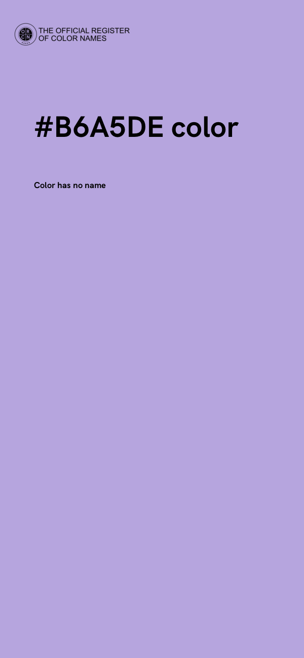 #B6A5DE color image