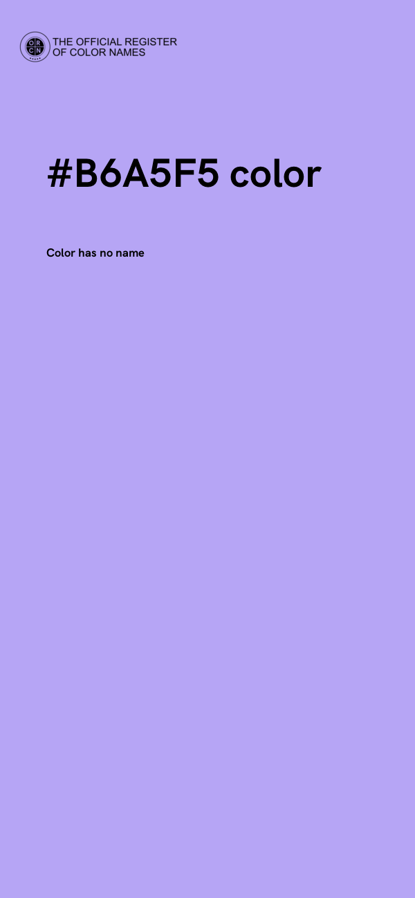 #B6A5F5 color image