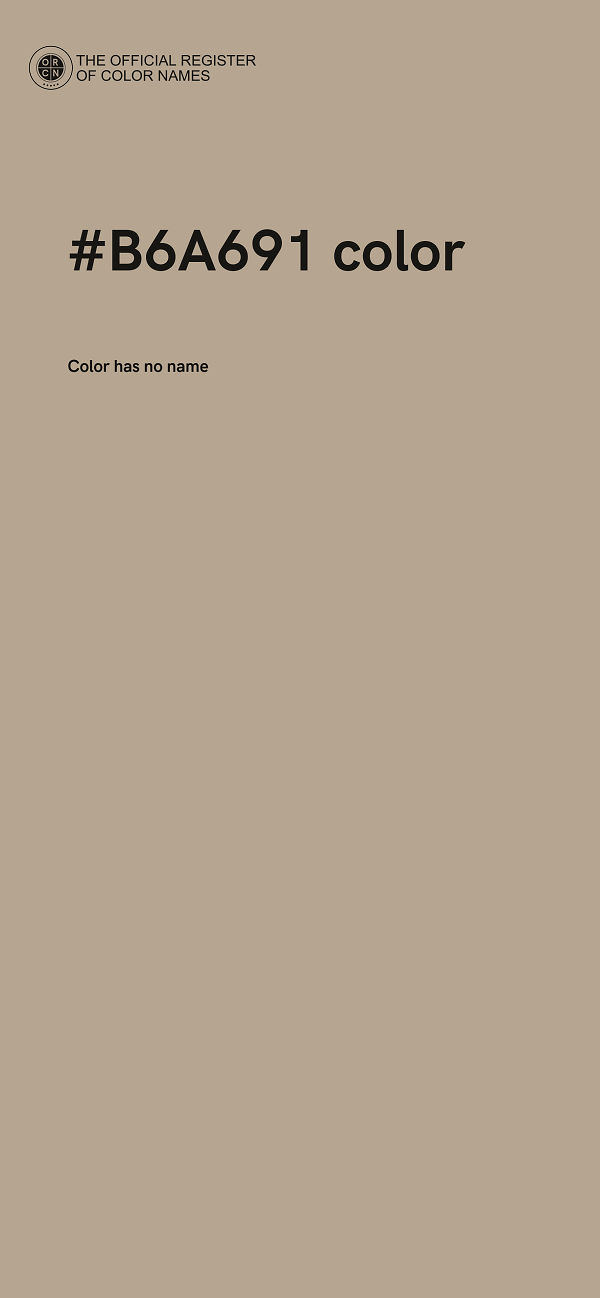 #B6A691 color image