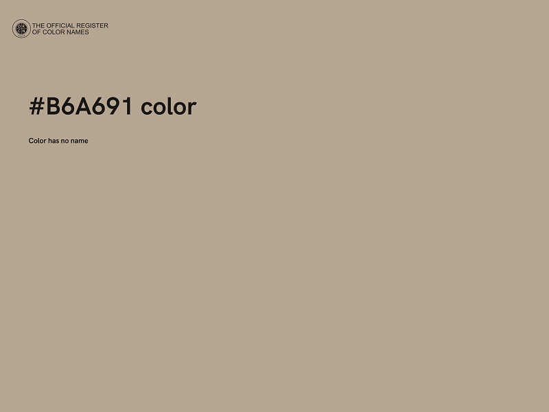 #B6A691 color image