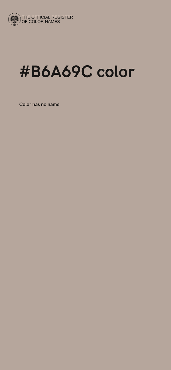 #B6A69C color image