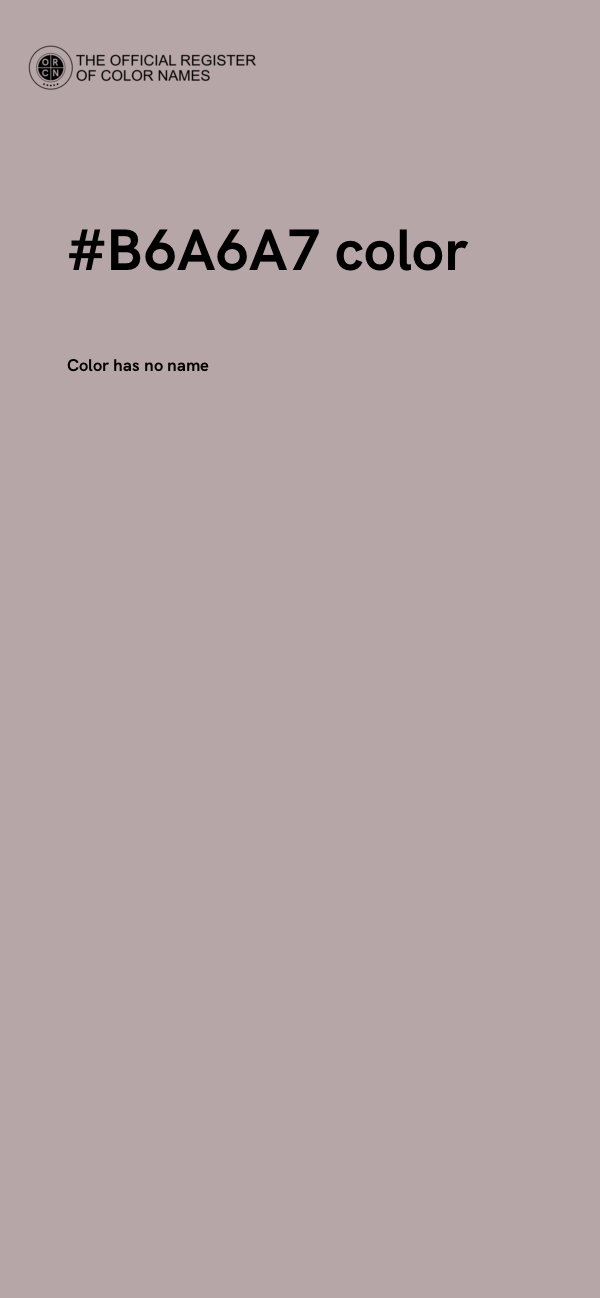 #B6A6A7 color image