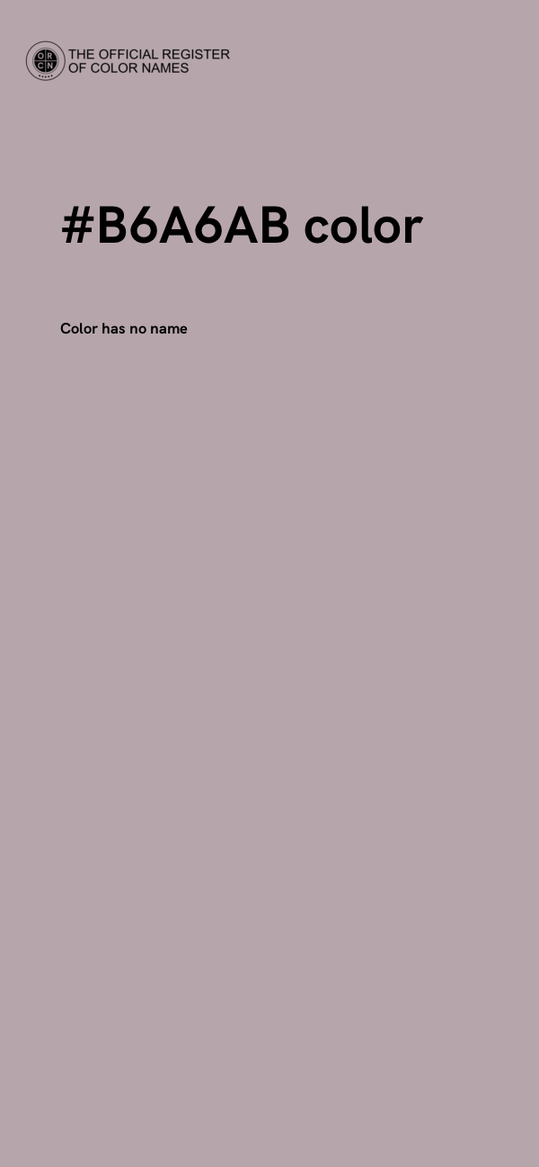#B6A6AB color image