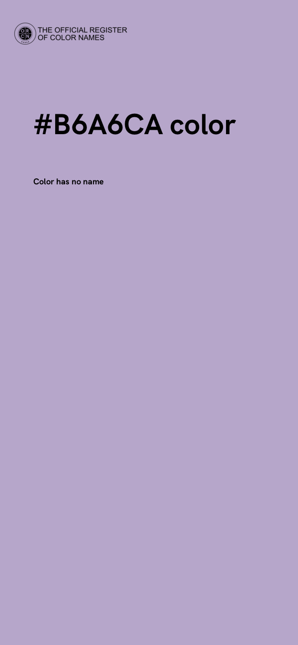 #B6A6CA color image