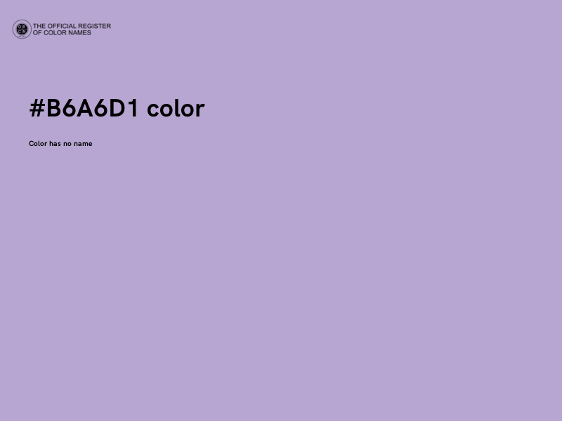 #B6A6D1 color image
