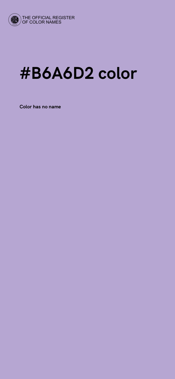#B6A6D2 color image