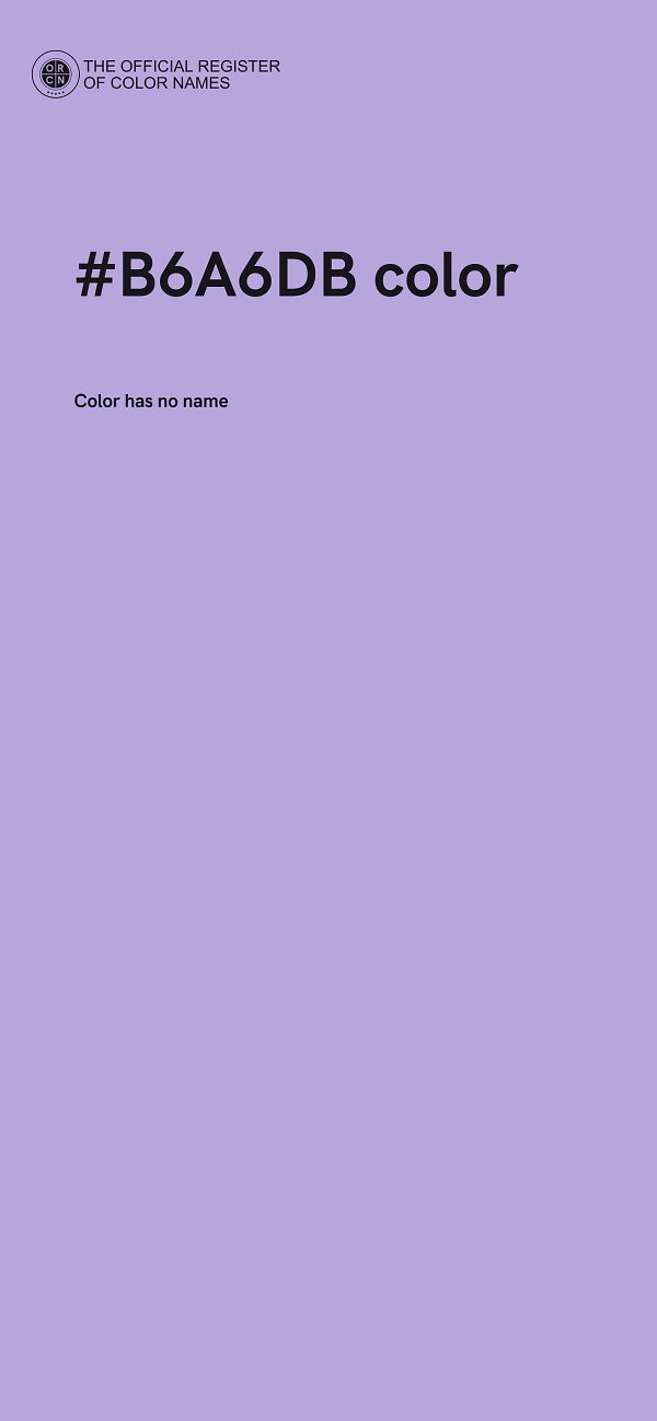 #B6A6DB color image