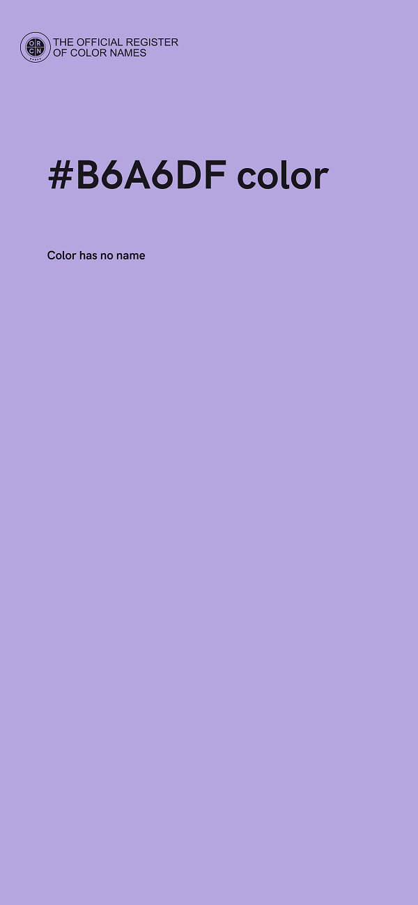 #B6A6DF color image
