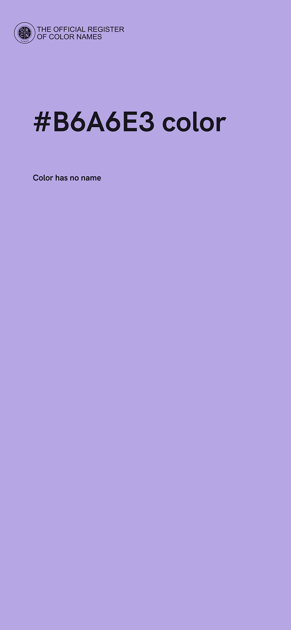 #B6A6E3 color image