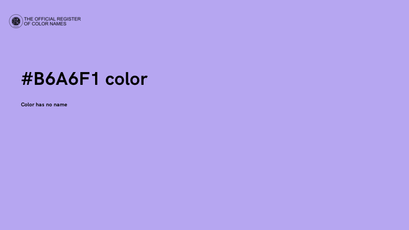 #B6A6F1 color image