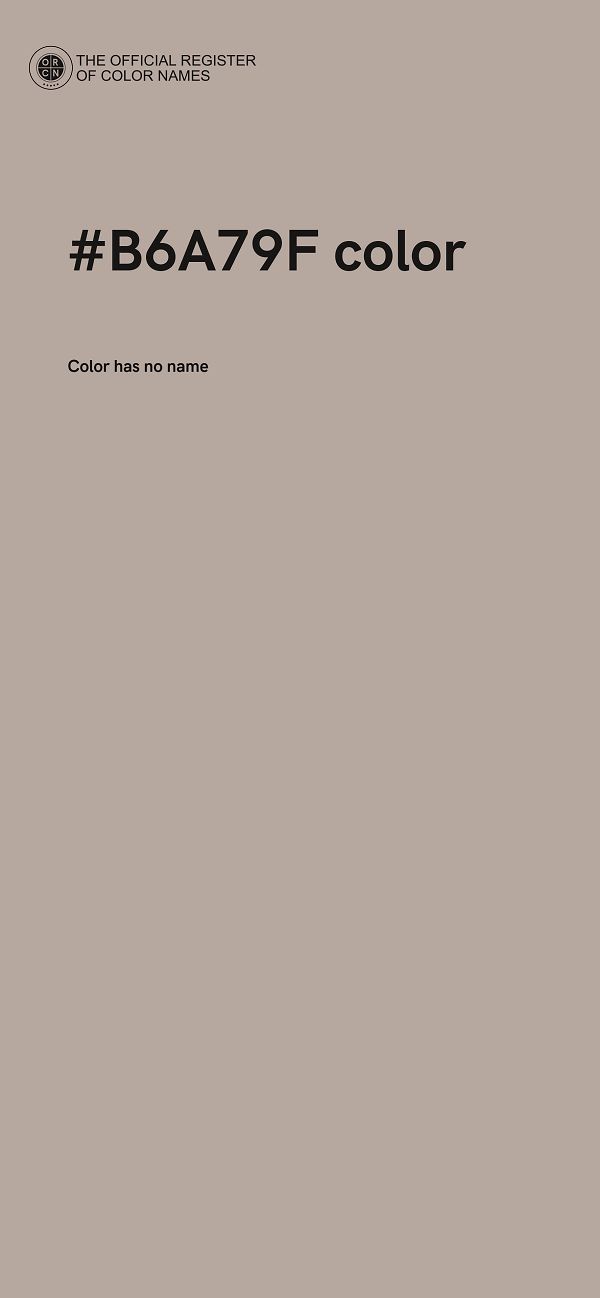 #B6A79F color image