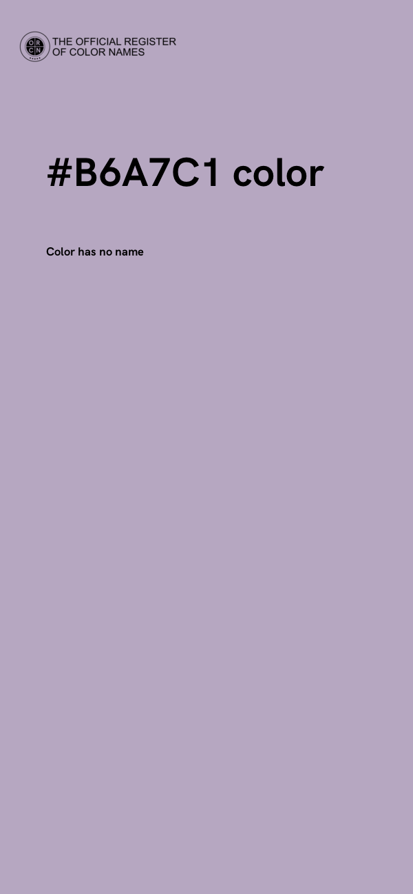 #B6A7C1 color image