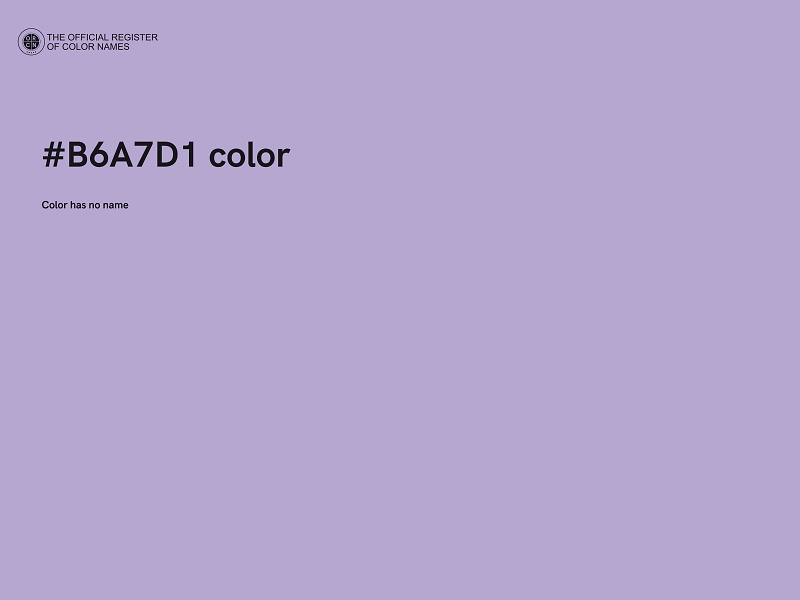 #B6A7D1 color image