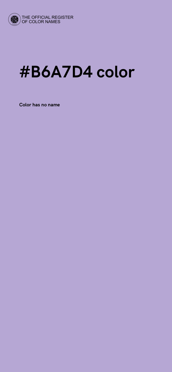 #B6A7D4 color image