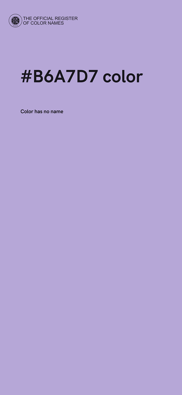 #B6A7D7 color image