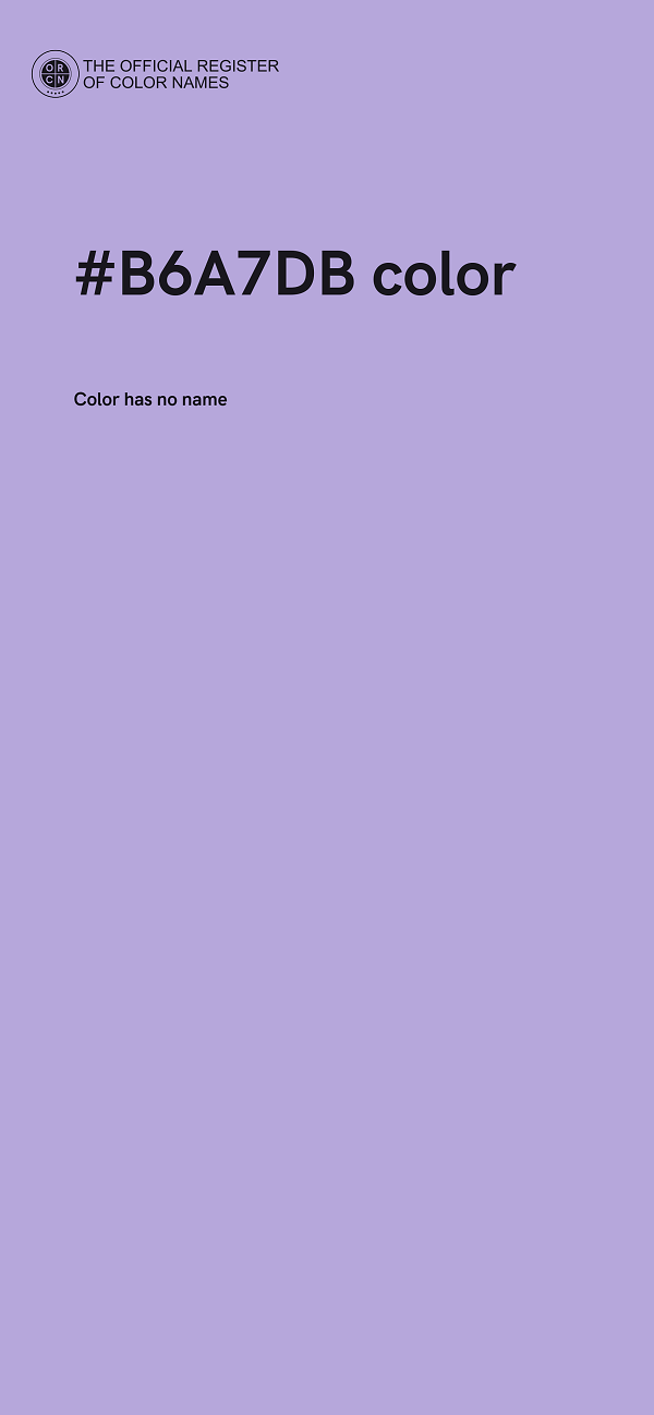 #B6A7DB color image