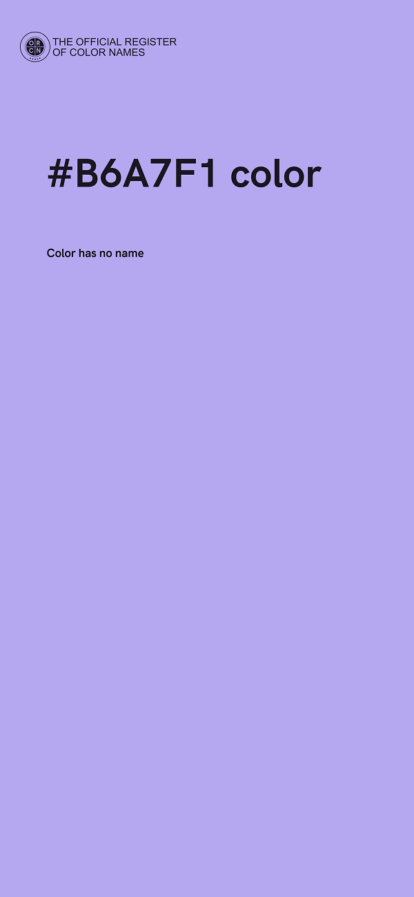 #B6A7F1 color image