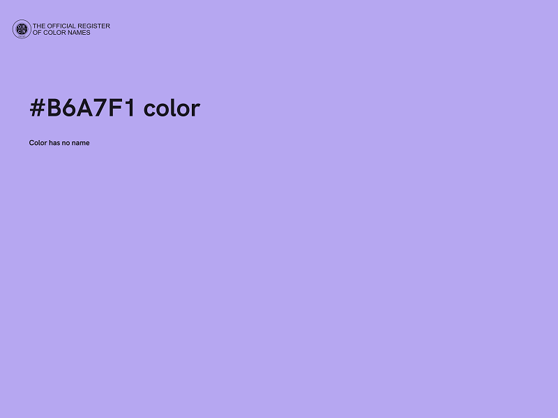 #B6A7F1 color image
