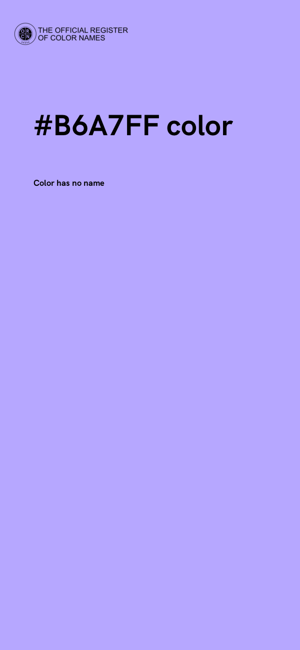 #B6A7FF color image