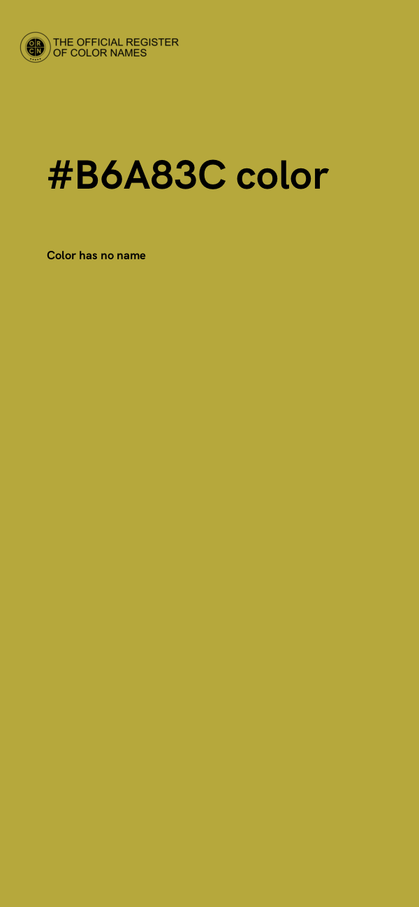 #B6A83C color image