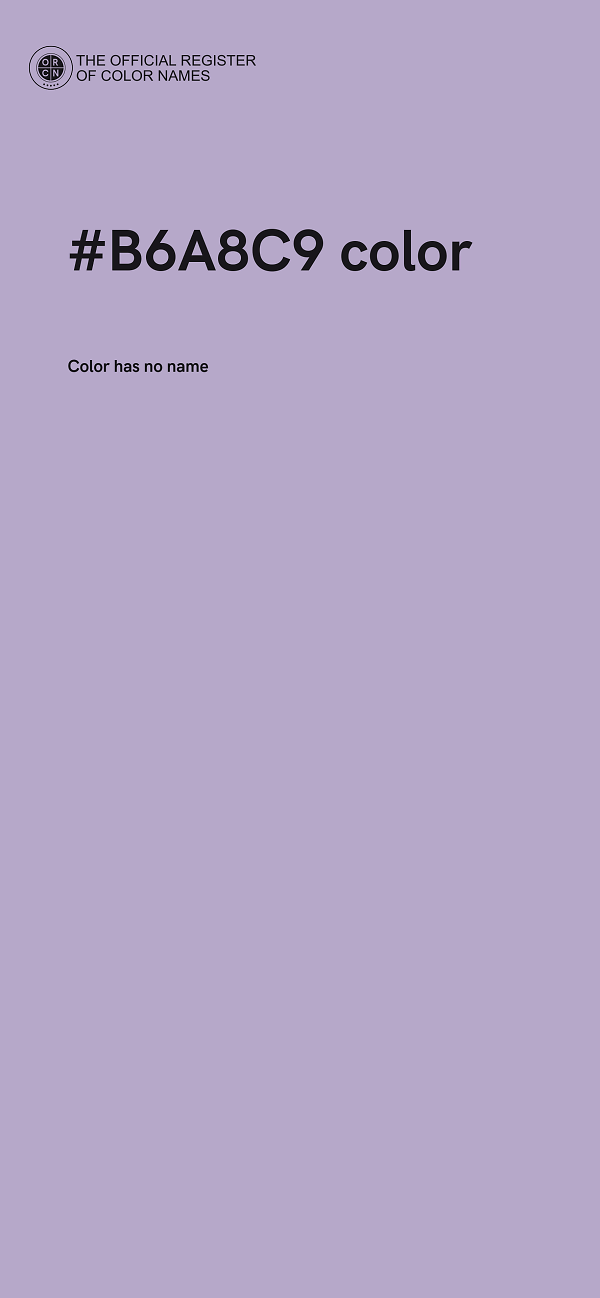 #B6A8C9 color image