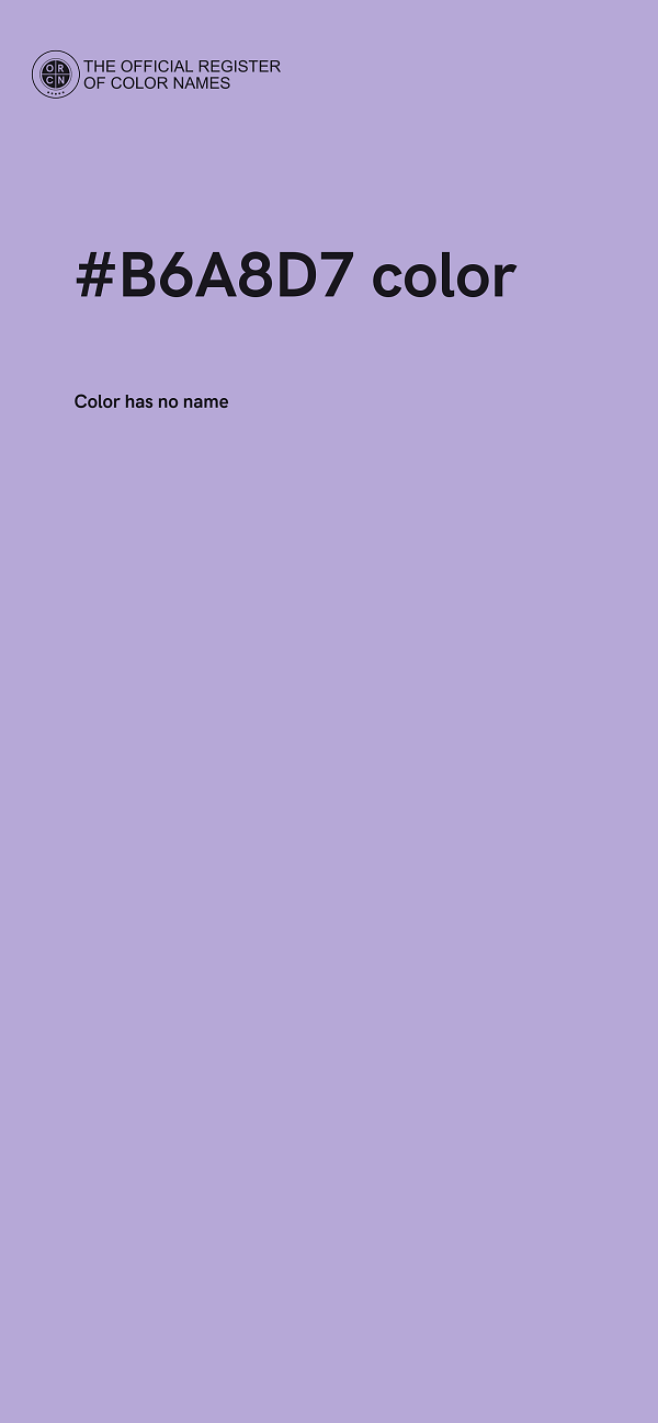 #B6A8D7 color image