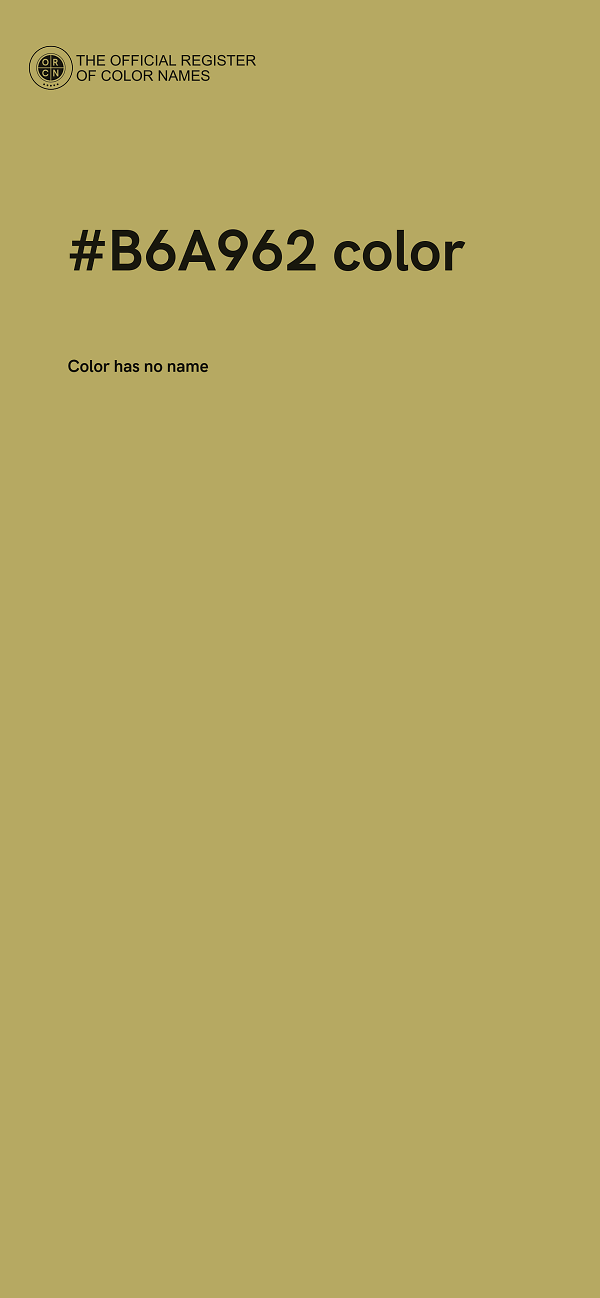 #B6A962 color image