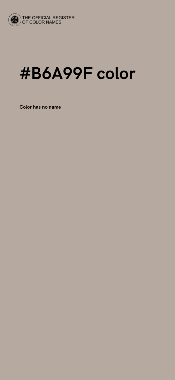 #B6A99F color image