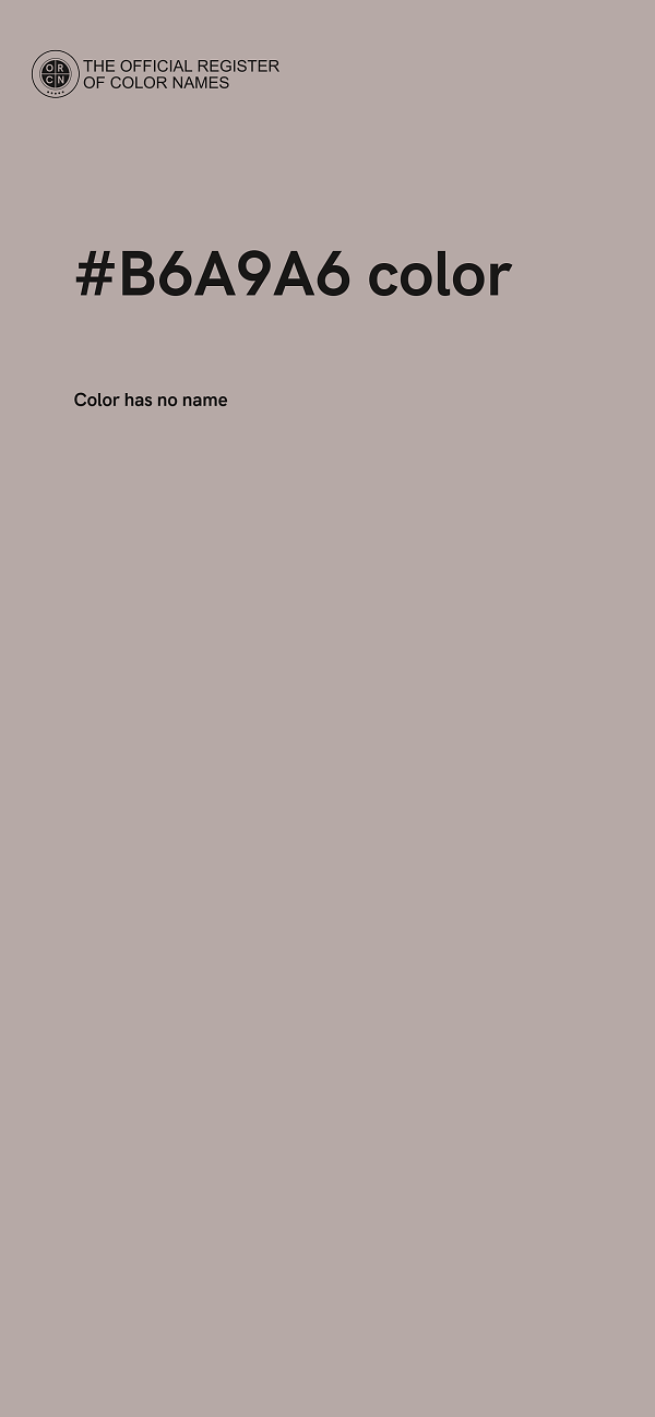 #B6A9A6 color image