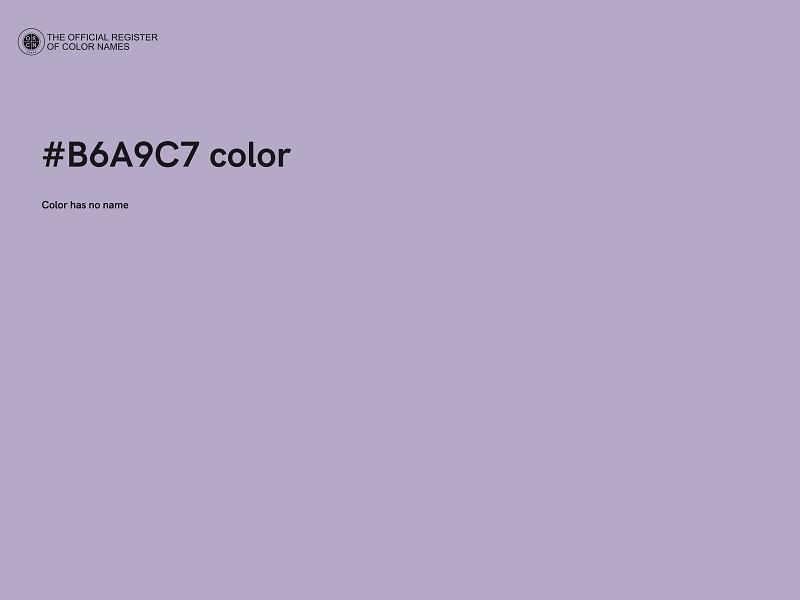 #B6A9C7 color image