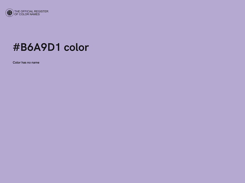 #B6A9D1 color image