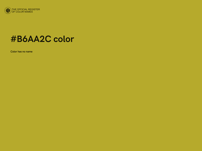 #B6AA2C color image